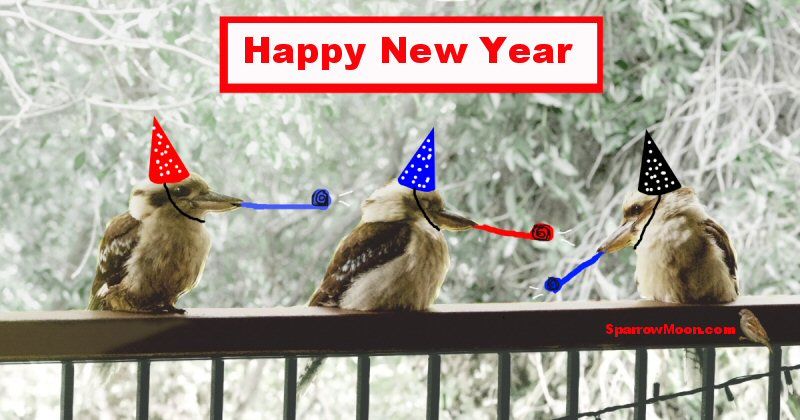 Birds Celebrating the New Year